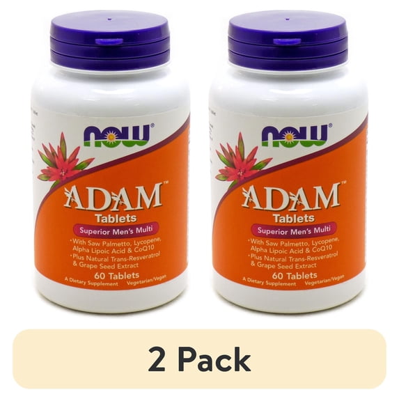 (2 pack) Now Foods Adam Male Multivitamin - 60 Tabs