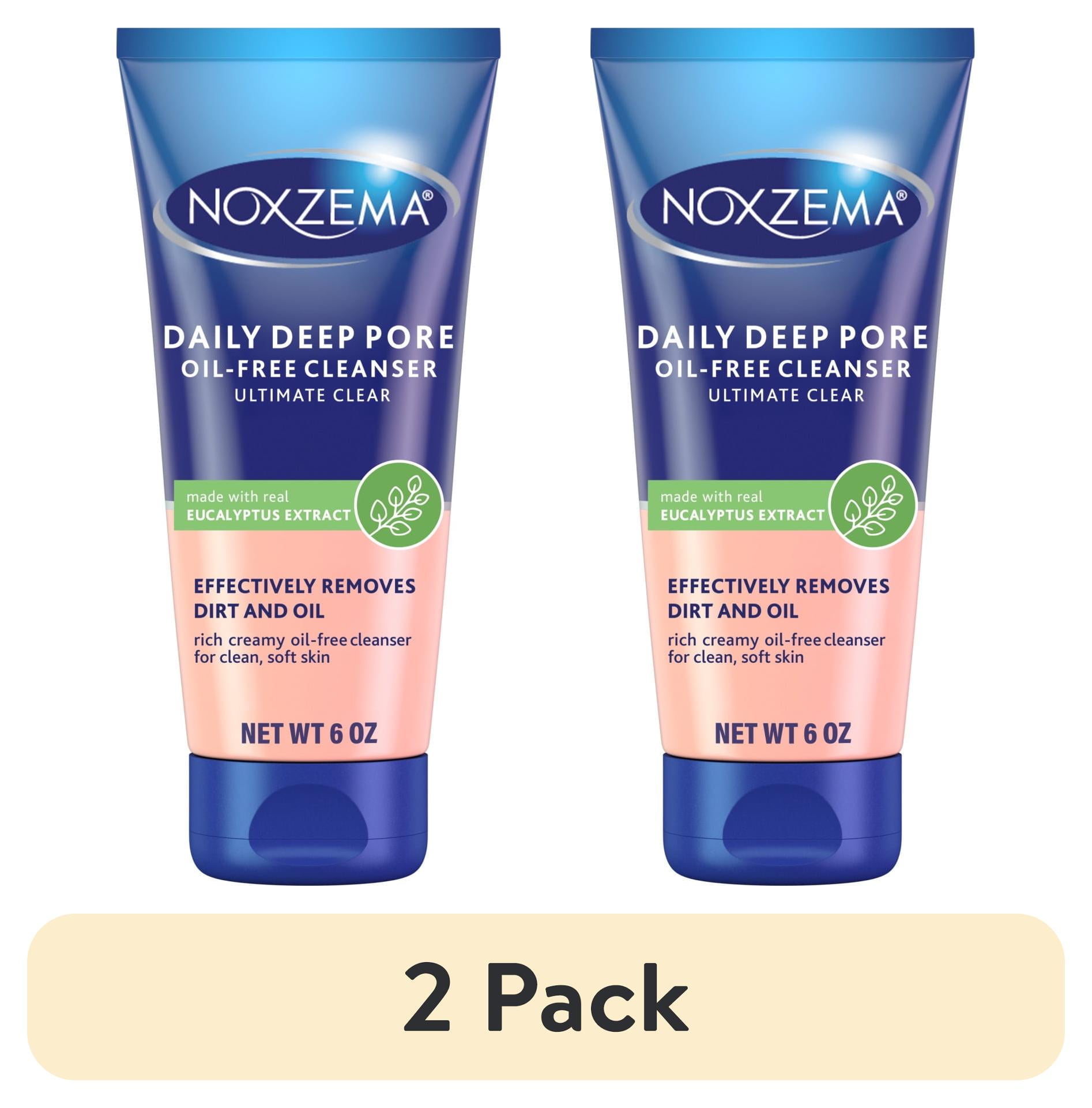 2 pack) Noxzema Ultimate Clear Face Wash, Daily Deep Pore Cleanser