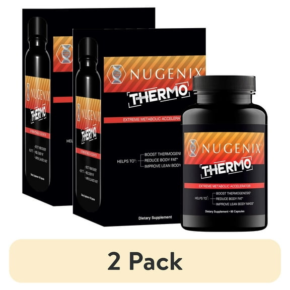 (2 pack) Nugenix Thermo, Fat Burner Dietary Supplement for Men, 60 Count