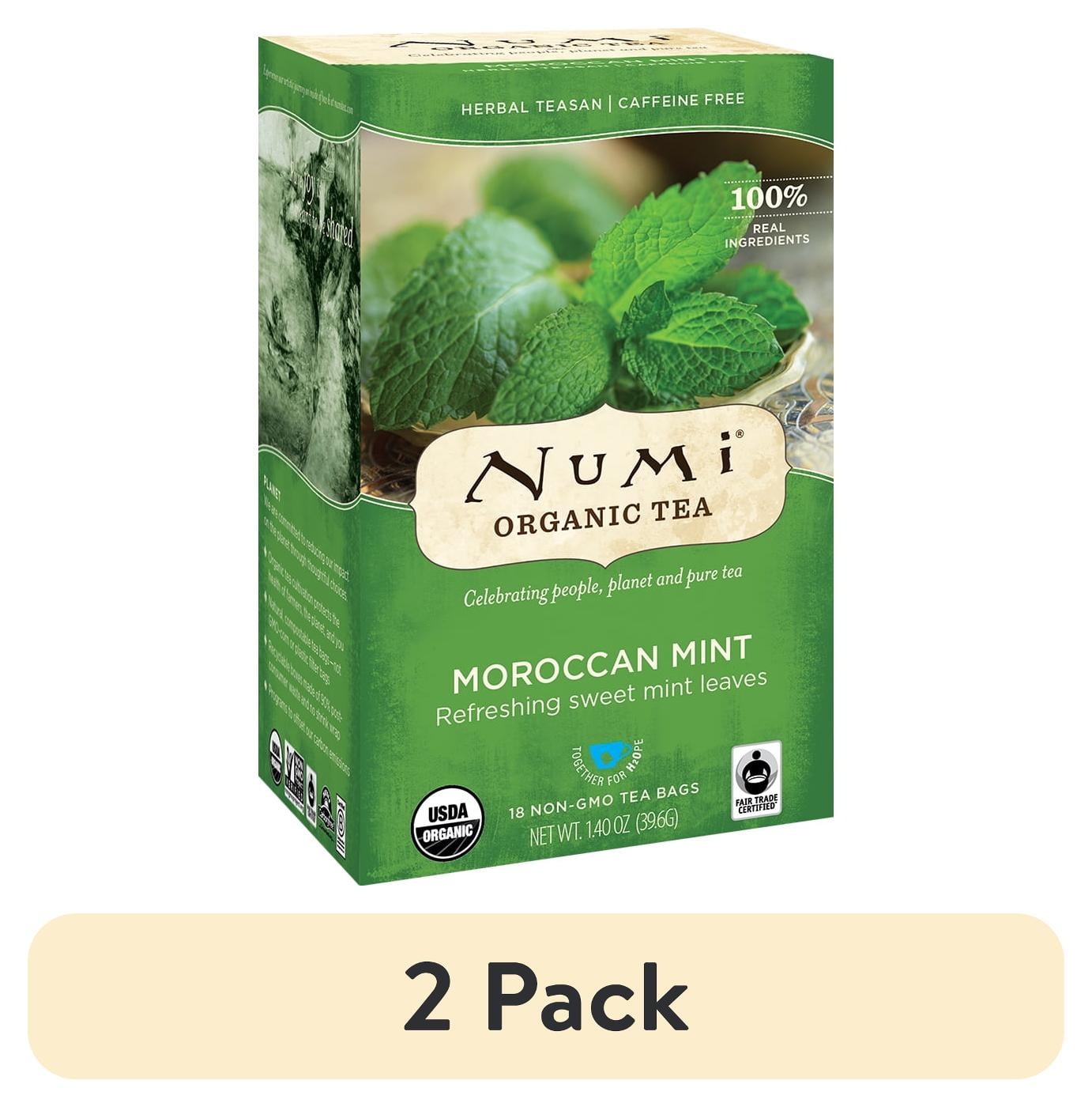 Numi Organic Moroccan Mint Tea Bags, 18 Ct, Fair Trade Numi Organic Moroccan Mint Tea Bags, 18 Ct, Fair Trade