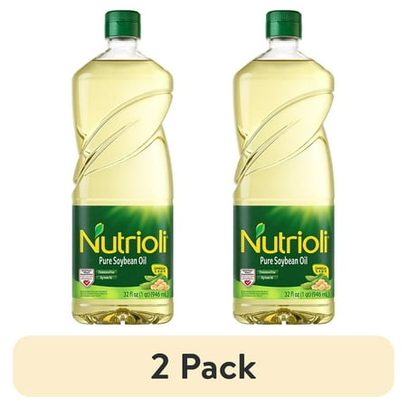 (2 pack) Nutrioli Pure Soybean Oil, 32 fl oz