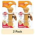 thumbnail image 1 of (2 pack) Nylabone Power Chew Original Bone Dog Chew Toy Peanut Butter Medium (1 Count), 1 of 15