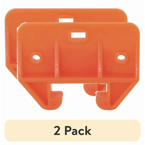 (2 pack) Nylon Drawer Guide, Orange Plastic