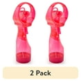 thumbnail image 1 of (2 pack) O2COOL Deluxe Handheld Battery Powered Water Misting Fan Pink, 1 of 9