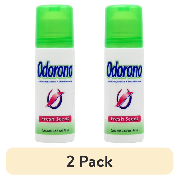 (2 pack) Odorono Fresh Scent Roll on Deodorant & Anti-Perspirant 2.5 oz