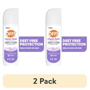 2 pack OFF! Clean Feel Picaridin Mosquito Repellent Spritz, Fragrance Free Formula, 6 oz