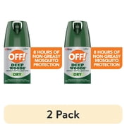 2 pack OFF! Deep Woods Long Lasting Protection 25% Deet Insect Repellent VIII Aerosol, 2.5 oz