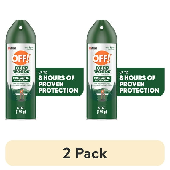 (2 pack) OFF! Deep Woods Mosquito Repellent V, up to 8 Hours of Protection from Mosquitoes, 6 oz