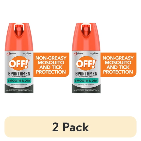(2 pack) OFF! FamilyCare Insect Repellent I, Smooth & Dry Mosquito Bug Spray Repellent, 15% DEET Formula, 4 oz