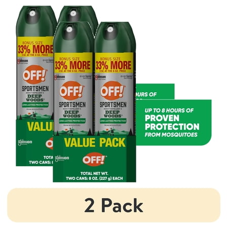 (2 pack) OFF! Sportsmen Deep Woods Insect Repellent, Mosquito Bug Spray, 2 Count, 16 oz