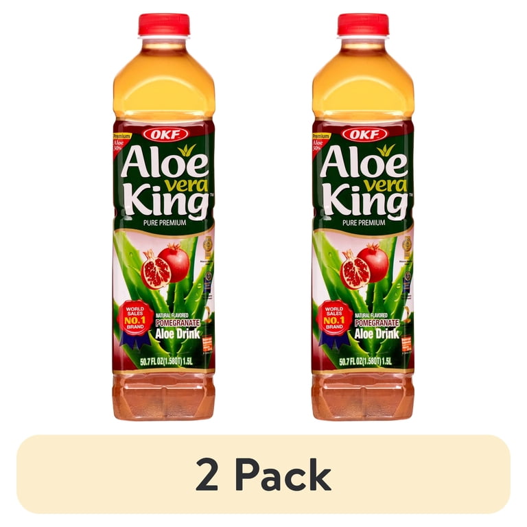 2 pack) OKF Aloe Vera King, Pomegranate, 50.7 Fl Oz - Walmart.com