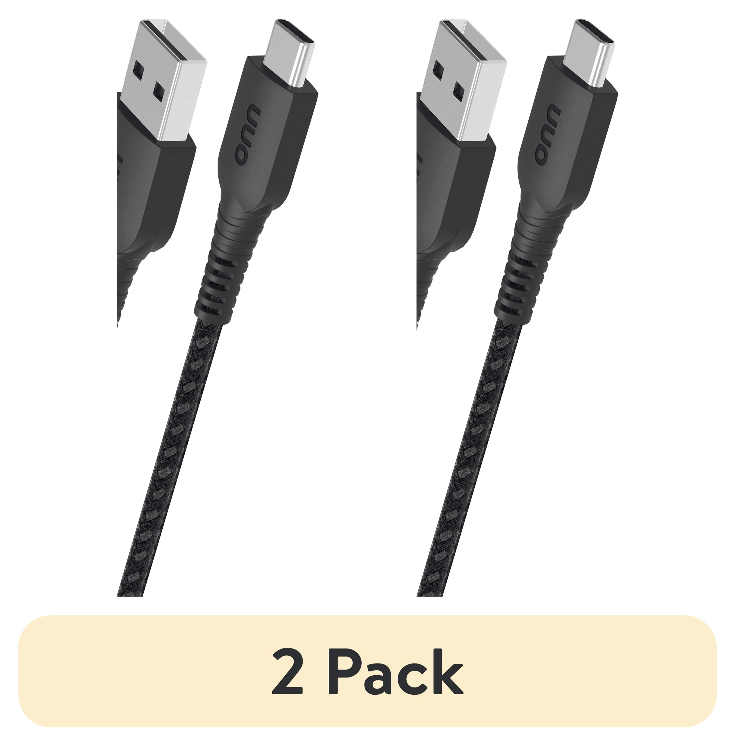 (2 pack) ONN C-A 10` CHV BL