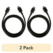 (2 pack) onn Premium HDMI Cable 6' HDMI Cable Black, 1 Pack