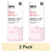 (2 pack) ONYX Professional Foaming & Hydrating Body Wash Shake, Rose Petals, 16.2 fl oz