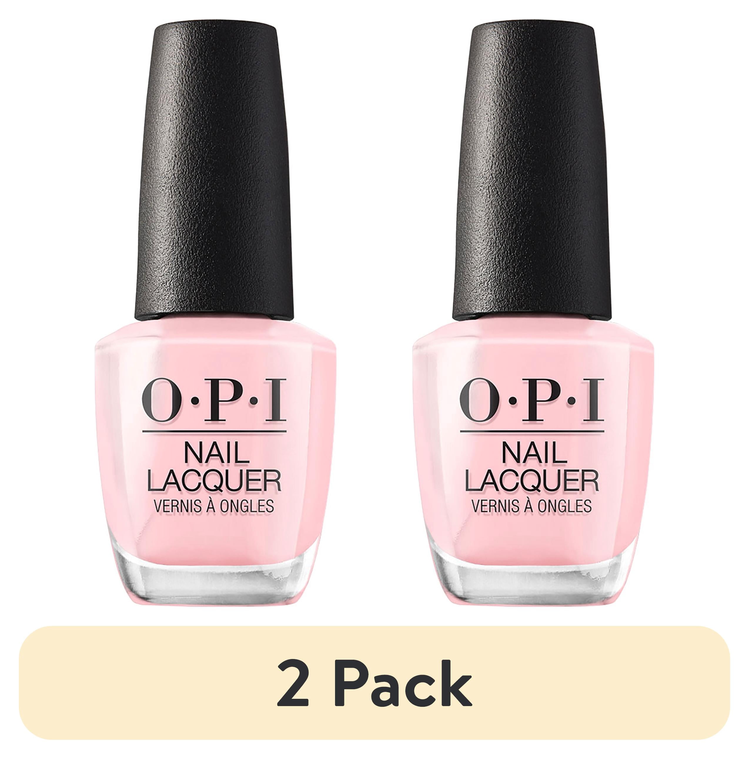 (2 pack) OPI Nail Lacquer, It's A Girl, Baby Pink Nail Polish, 0.5 fl oz