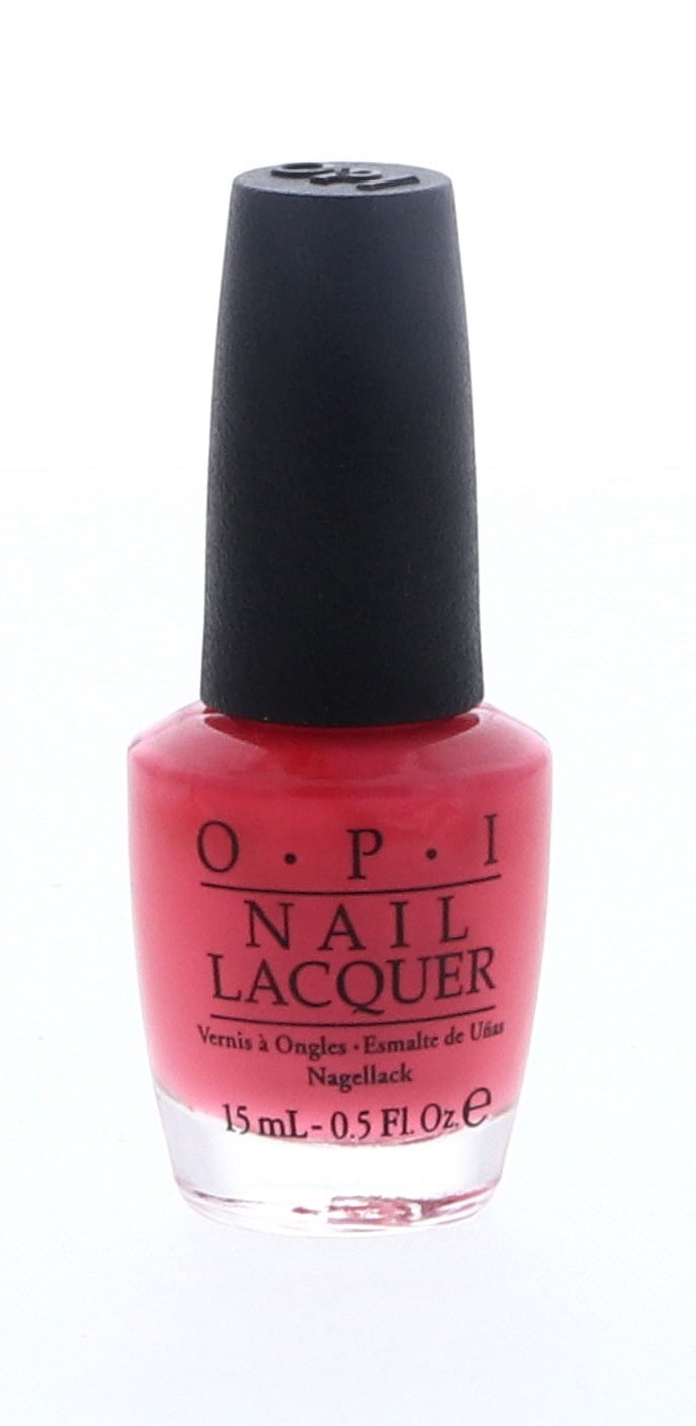 (2 pack) OPI Nail Lacquer, Strawberry Margarita, Pink Nail Polish, 0.5 fl oz