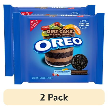 (2 pack) OREO Dirt Cake Chocolate Sandwich Cookies, Limited Edition, 10.68 oz
