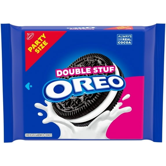2 pack OREO Double Stuf Chocolate Sandwich Cookies, Party Size, 24.95 oz