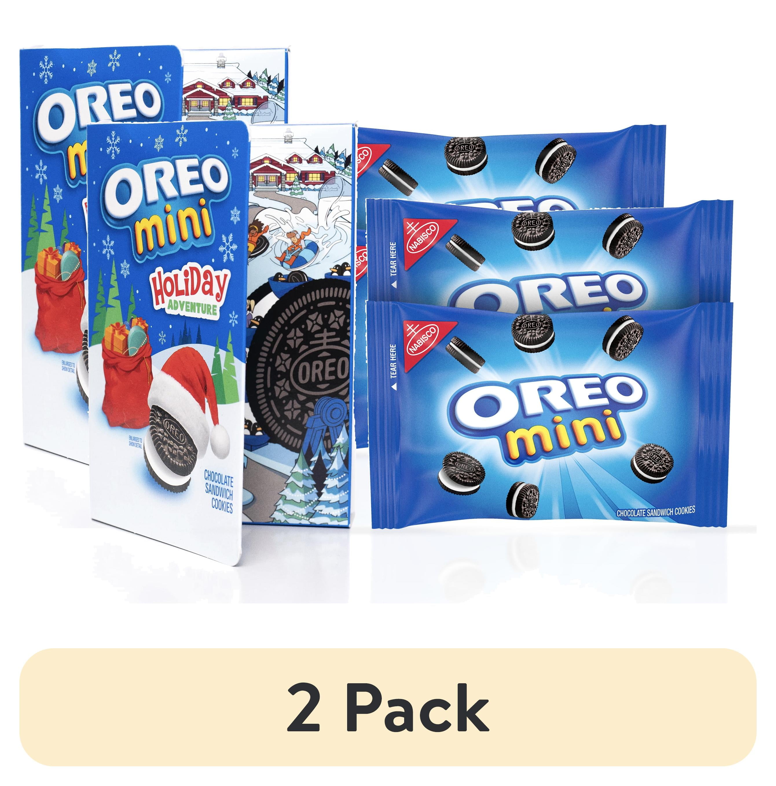 (2 pack) OREO Holiday Storybook Stocking Stuffer, 2-1 oz OREO Mini Cookies Snack Pack, Shelf-Stable