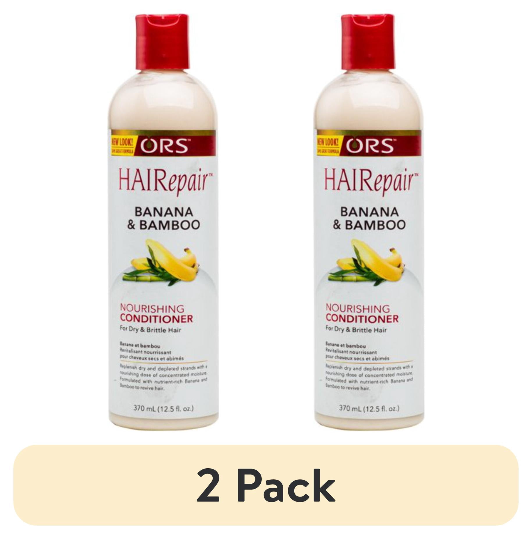 (2 pack) ORS HAIRepair Banana & Bamboo Nourishing Hair Conditioner, for Dry Hair, 1.75 oz