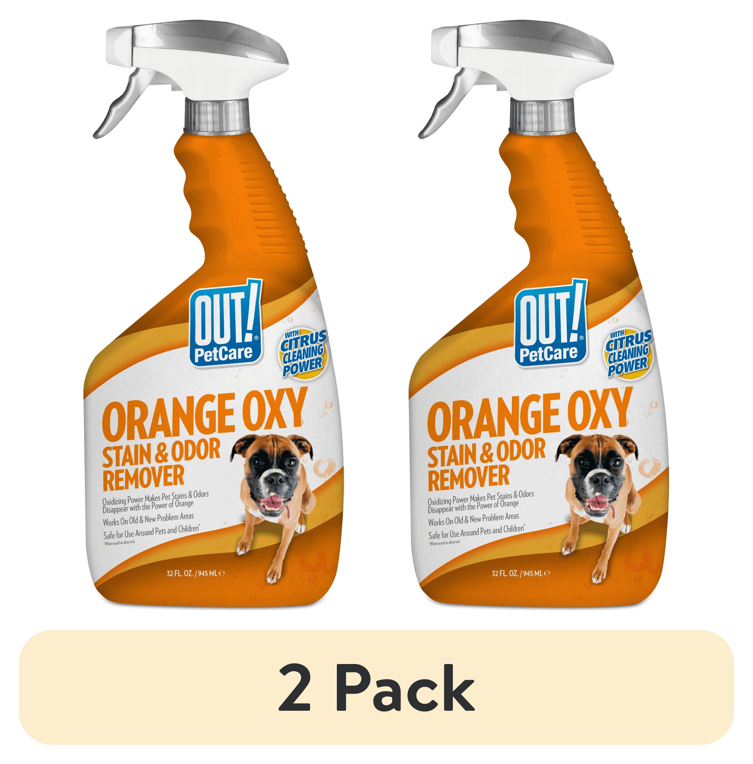 (2 pack) OUT! Orange Oxy Stain and Odor Remover | Pet Stain and Odor Remover | 32 Ounces