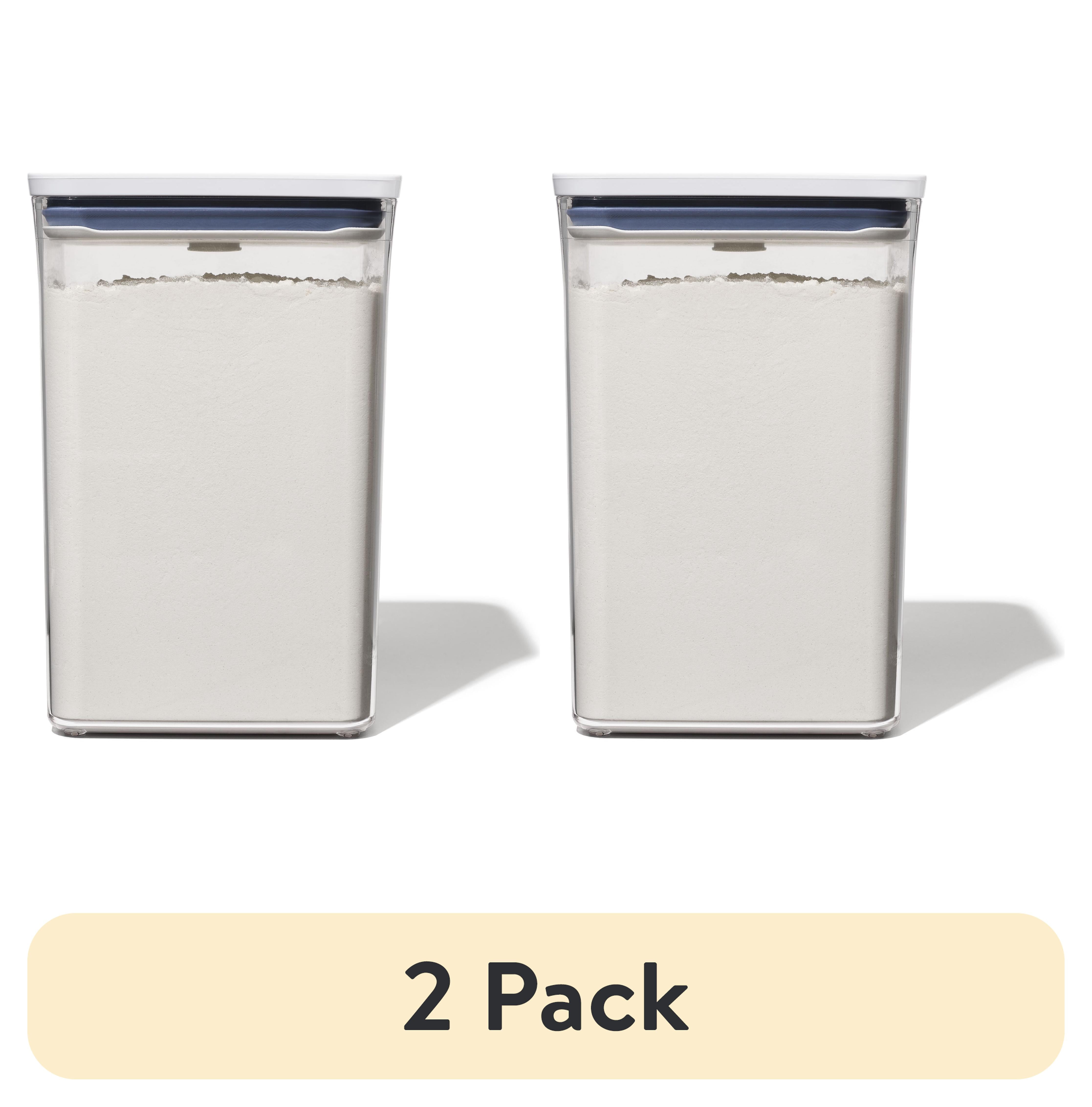 (2 pack) OXO Softworks POP Container - Big Square Medium 4.4 Qt - Walmart.com
