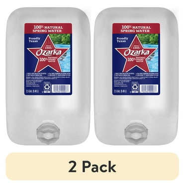(2 pack) Ozarka Texas Spring Water, 2.5 Gallon, Single
