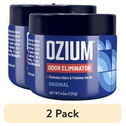 2 pack OZIUM Odor Eliminator Gel Can, Original Scent, 4.5 oz, Air Freshener, Car, Home, Auto Deodorizer