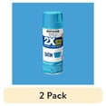 thumbnail image 1 of (2 pack) Oasis Blue, Rust-Oleum American Accents 2X Ultra Cover Satin Spray Paint-327942, 12 oz, 1 of 12