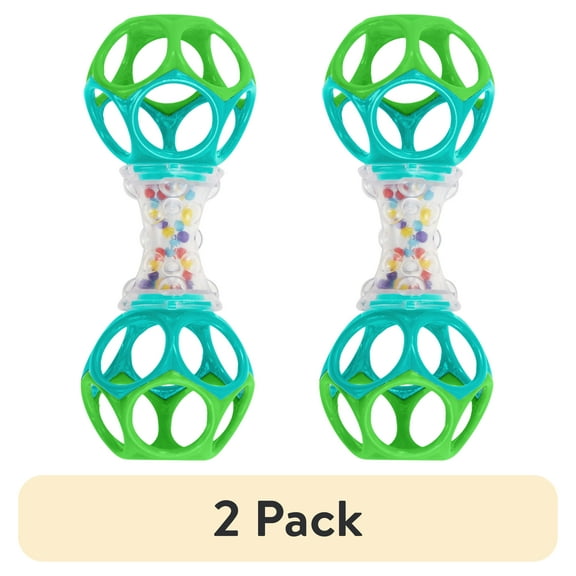 (2 pack) Oball Shaker Rattle Toy, Ages Newborn +