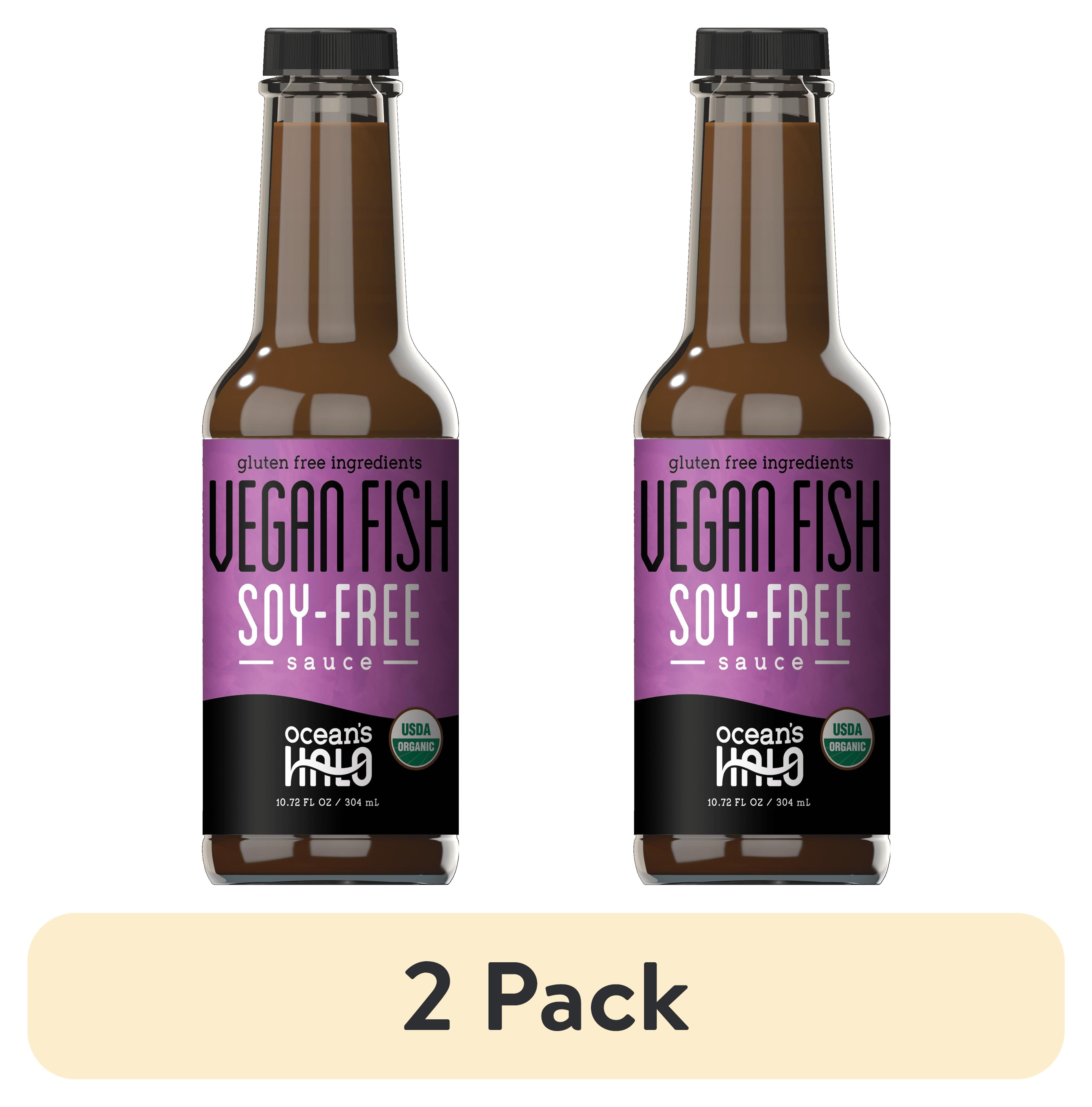 Ocean's Halo Organic Vegan Fish Sauce - Soy Free, 10 Fl Oz Bottle, Plant-Based Umami Flavor