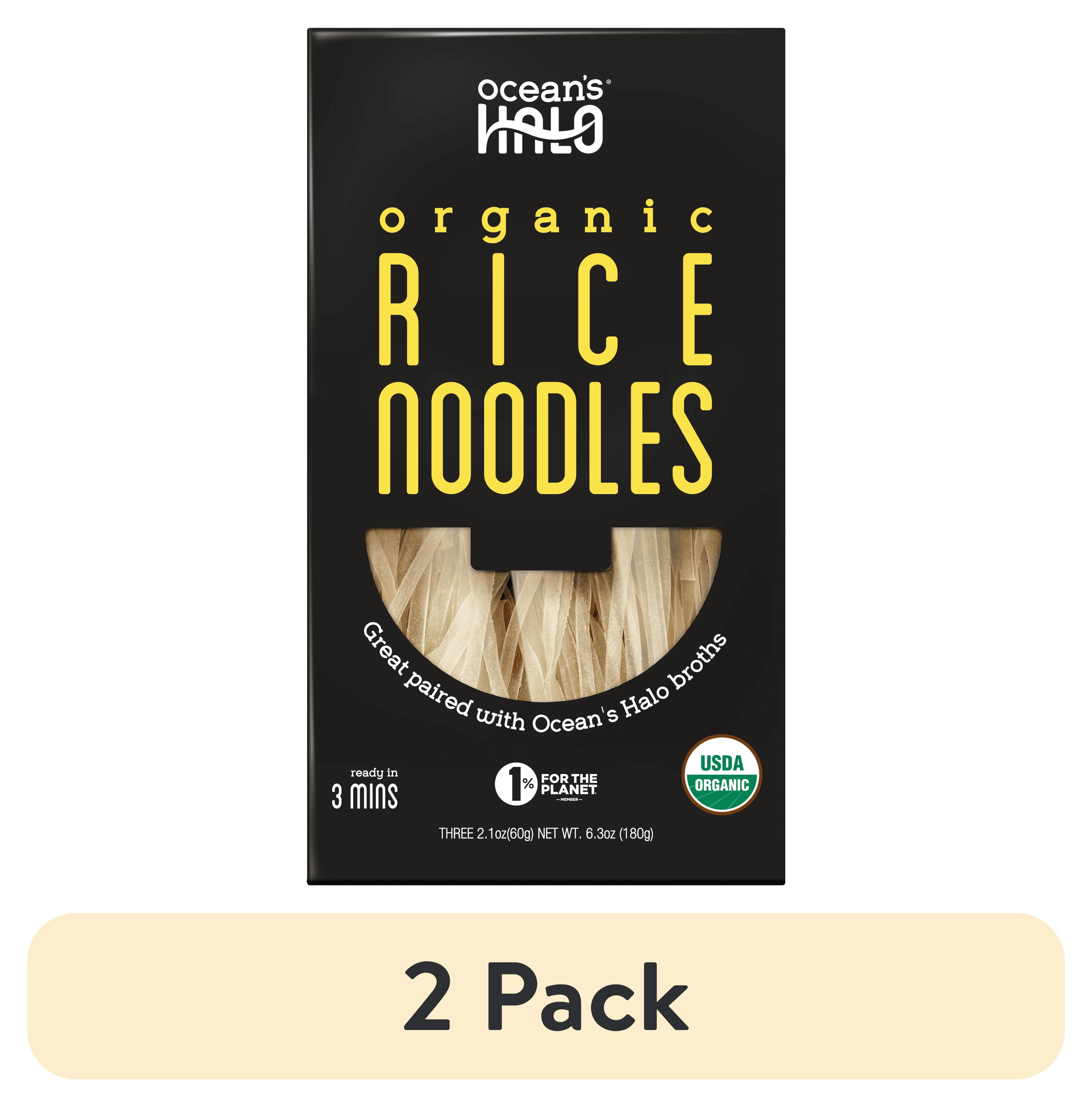 (2 pack) Ocean's Halo, Organic and Vegan Rice Noodles, 6.3 oz.