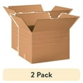 thumbnail image 1 of (2 pack) Office Depot® Brand Multi-Depth Corrugated Cartons, 20" x 16" x 14", Scored 12", 10", 8", Kraft, Pack Of 20, 1 of 6