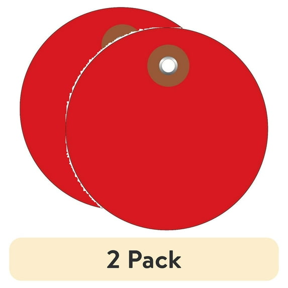 (2 pack) Office Depot® Brand Plastic Circle Tags, 3", Red, Pack Of 100