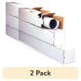 thumbnail image 1 of (2 pack) Office Depot® Brand White Square Mailing Tubes, 3" x 3" x 37", Pack Of 25, 1 of 3
