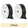thumbnail image 1 of (2 pack) Offray 0.875" Single Face Satin Black Ribbon, 1 Each, 1 of 8