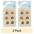 thumbnail image 1 of (2 pack) Offray Accessories, Natural Linen Flower with Button Center Accessory for Crafting, 6 Count, 1 of 7