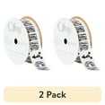 thumbnail image 1 of (2 pack) Offray Ribbon, Black White 7/8 inch Cheer Satin Ribbon, 9 feet, 1 of 9