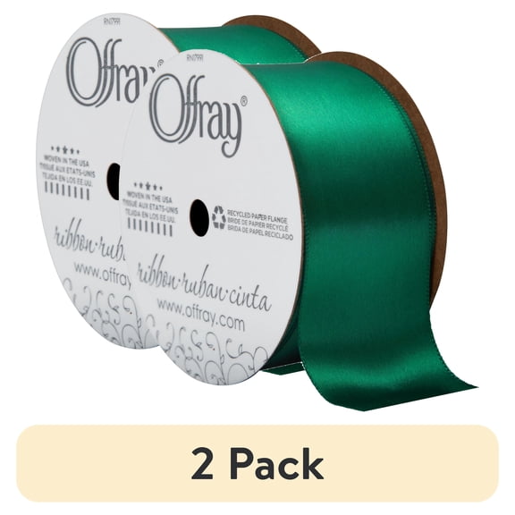 (2 pack) Offray Sfsatin Forest 1.5