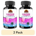thumbnail interactive-video image 1 of (2 pack) Okay Pure Naturals Calcium Gummies with Vitamin D3 for Bone Health and Immune Support, Cotton Candy Flavor, 60 Count, 1 of 10