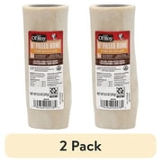 2 pack Ol Roy 5-inch Stuffed Shin Dog Dry Chew Bone, Peanut Butter, 1 Count