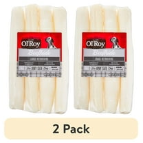 (2 pack) Ol' Roy 9" Large Beefhide Retrievers Chews, 10.8 oz, 4 Count