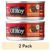 (2 pack) Ol' Roy Bacon Cheeseburger Flavor Cuts in Gravy Wet Dog Food, 5.5 oz Can