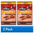 thumbnail image 1 of (2 pack) Ol'Roy Bark'n Bac'n Dog Treats with Real Bacon Chews, 25 oz Box (2 Count), 1 of 10