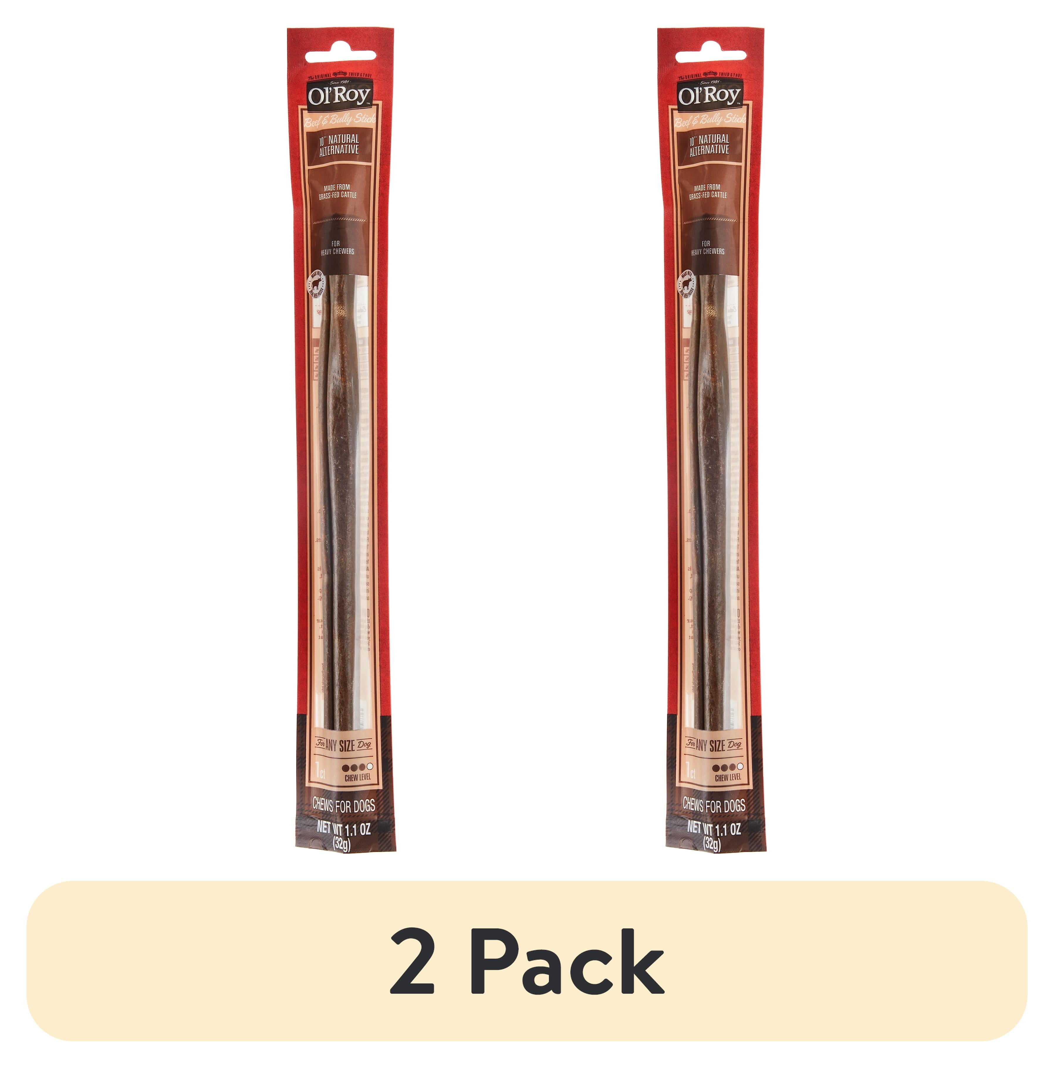 (2 pack) Ol' Roy 10-inch Beef and Bully Stick, Natural Alternative, 1 Count