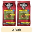 thumbnail image 1 of (2 pack) Ol' Roy High Protein with Red Meat Dry Dog Food, 15 lb Bag, 1 of 9