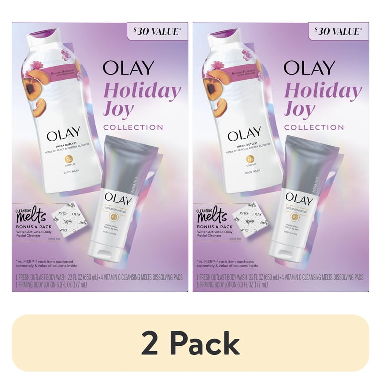 OLAY BODY CELLSCIENCE ボディローション まとめ売り 2 pack) Olay Joy Holiday Gift Pack with Body Wash, Hand and Body