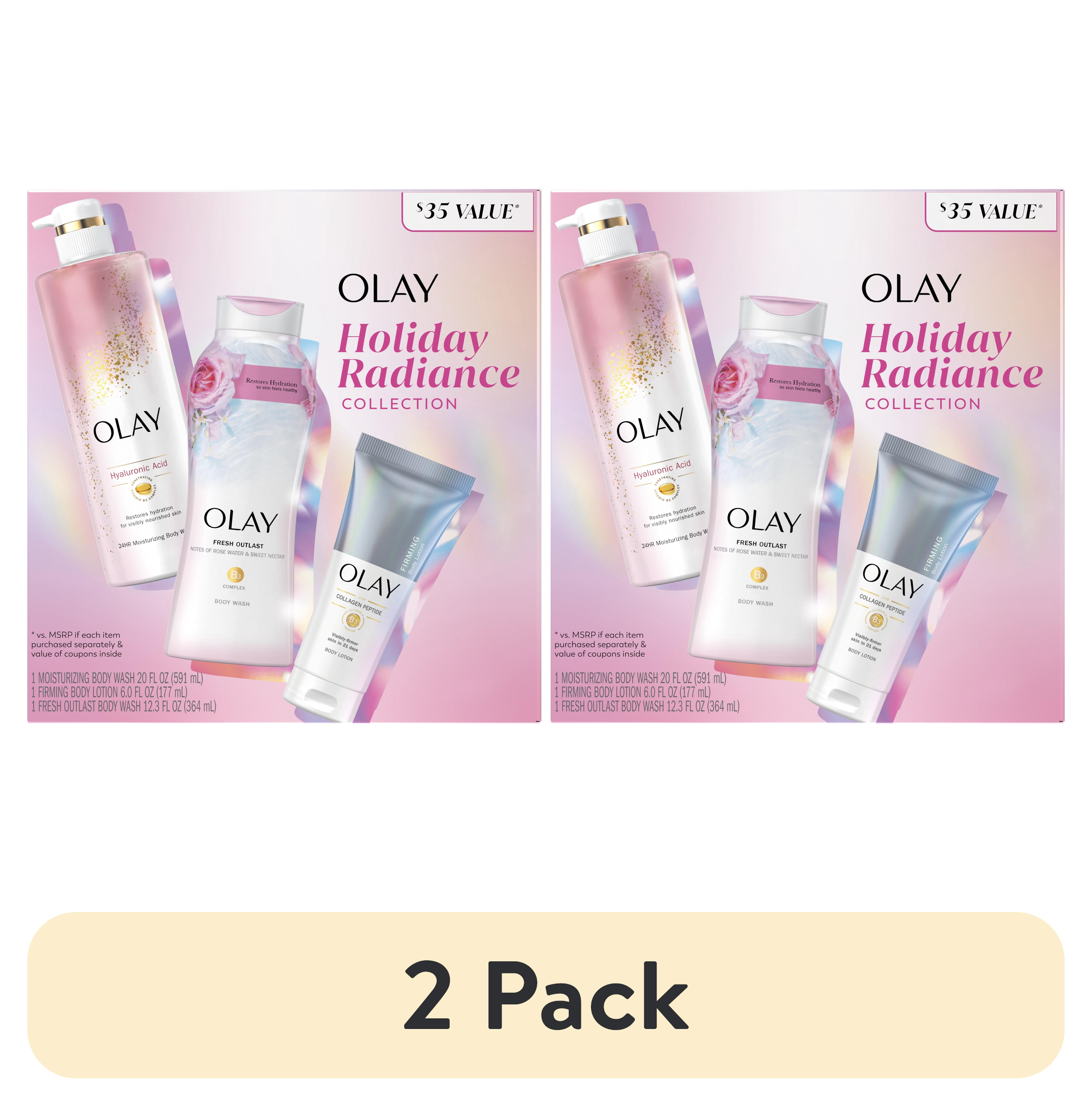 (2 pack) Olay Radiance Holiday Gift Pack with 2 Body Washes and Hand and Body Lotion