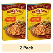 (2 pack) Old El Paso Cheesy Mexican Rice Mix, Side Dish, 7.6 oz
