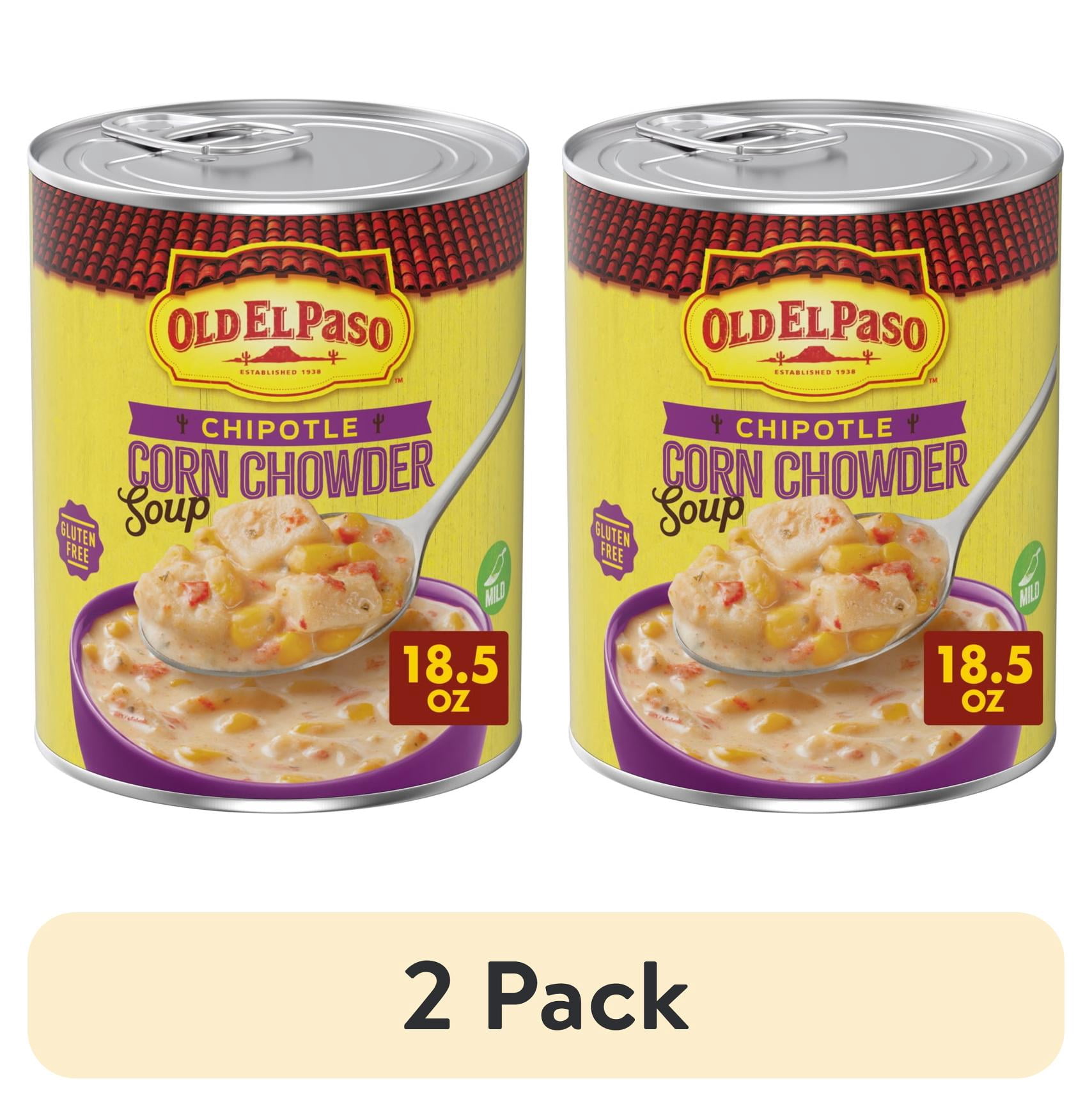 (2 pack) Old El Paso Chipotle Corn Chowder Soup, Ready to Serve Canned ...